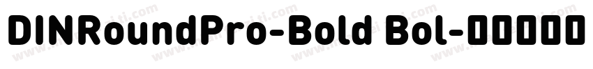 DINRoundPro-Bold Bol字体转换